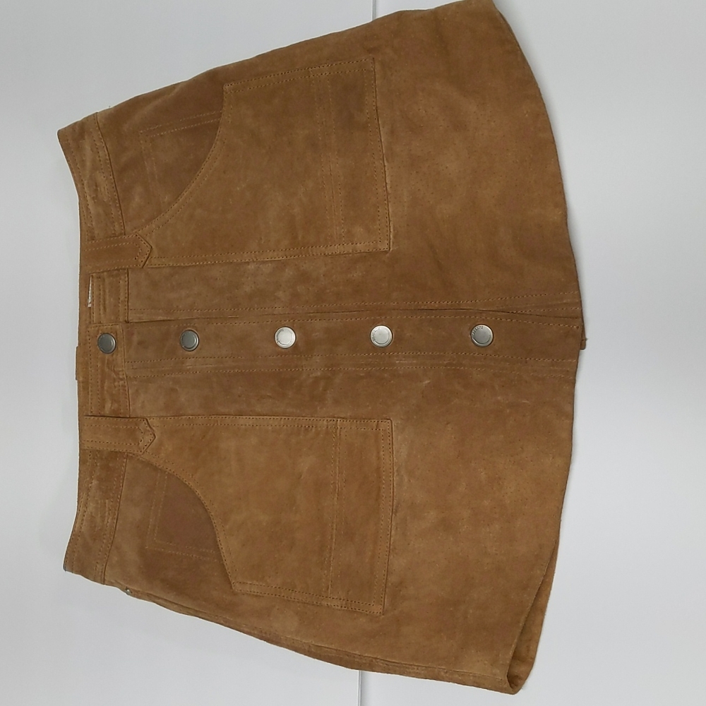 Blank NYC Women's Leather Mini Skirt